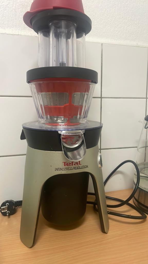 Tefal Infinity Revolution Juicer, Ophalen, Gebruikt, Elektrisch, Slowjuicer