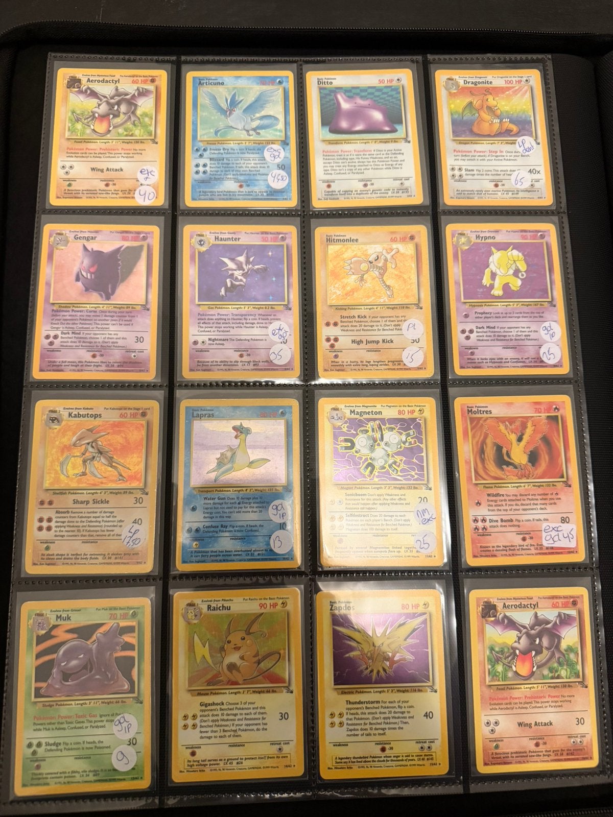 Pokemon fossil set compleet engels!, Ophalen of Verzenden, Zo goed als nieuw, Meerdere kaarten, Foil