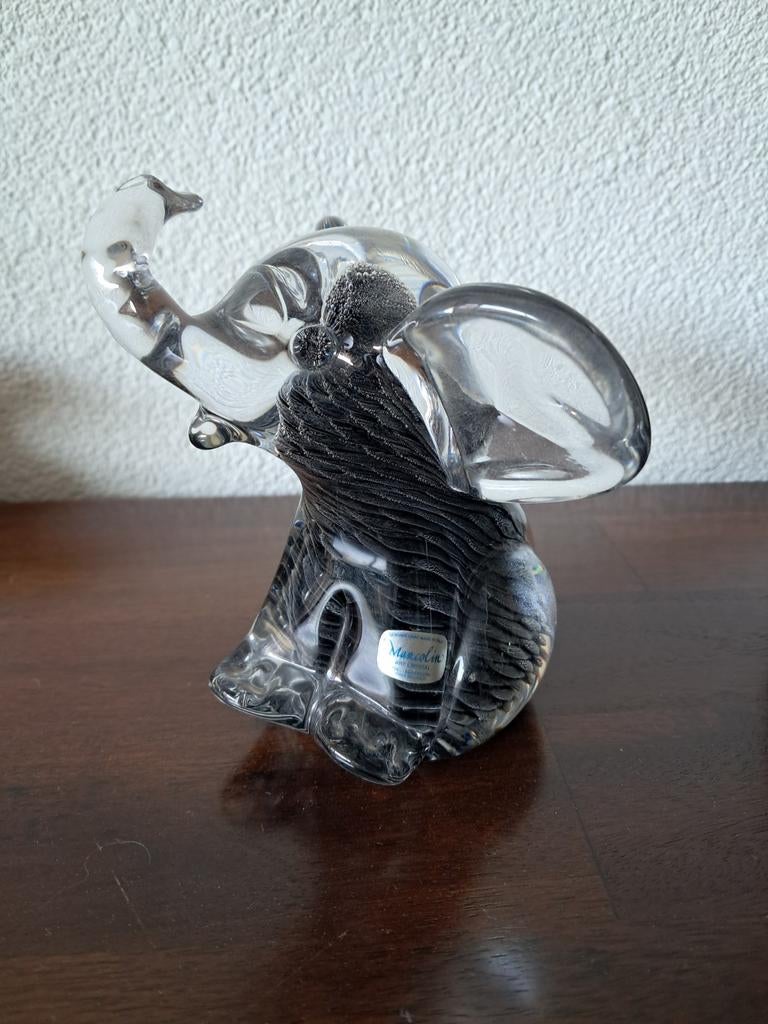 Marcolin olifant vintage glass royal Sweden., Ophalen of Verzenden
