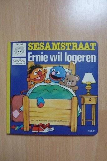 boek ERNIE wil logeren kartonboek gedrukt in Germany, Ophalen, Gelezen, Uitklap-, Voel- of Ontdekboek