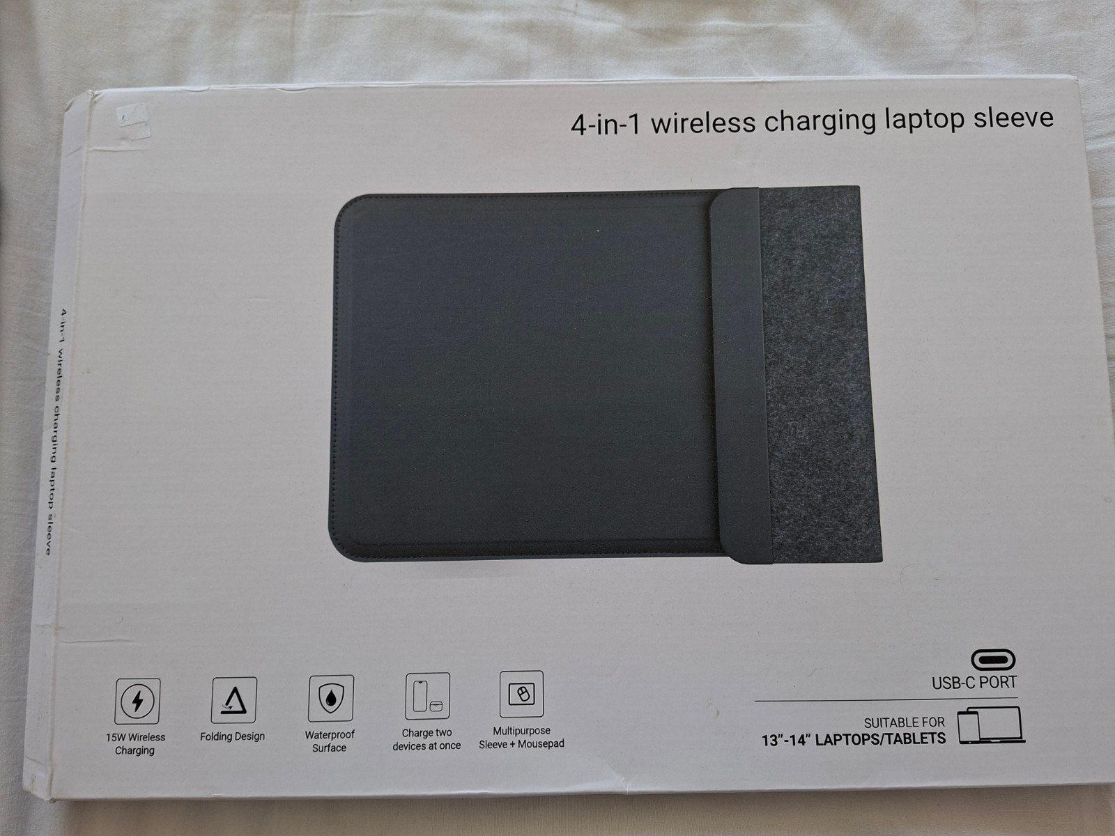 4 in 1 wireless laptop sleeve, Ophalen of Verzenden, Nieuw