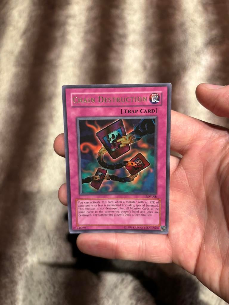 Yugioh PSV chain destruction, Ophalen of Verzenden, Zo goed als nieuw