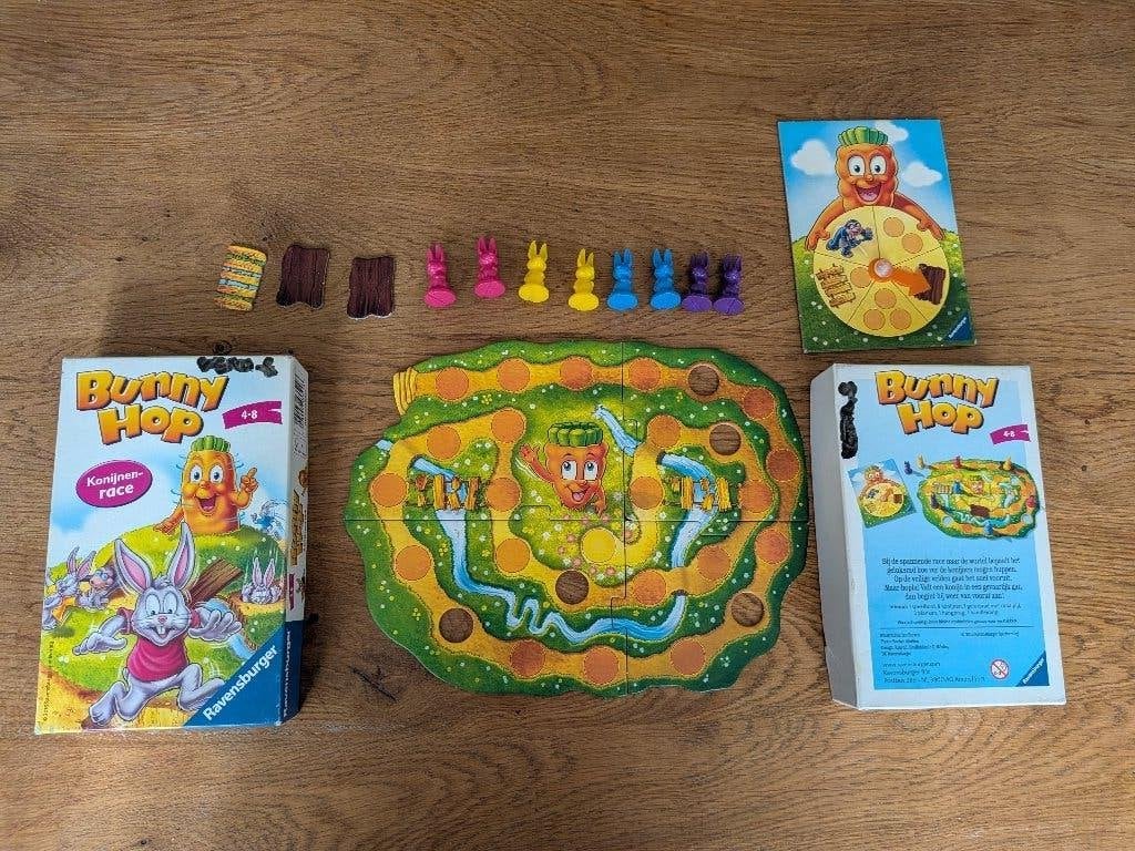 Bunny Hop Konijnenrace Bordspel Ravensburger, Hobby en Vrije tijd, Gezelschapsspellen | Bordspellen, Gebruikt, Ophalen of Verzenden