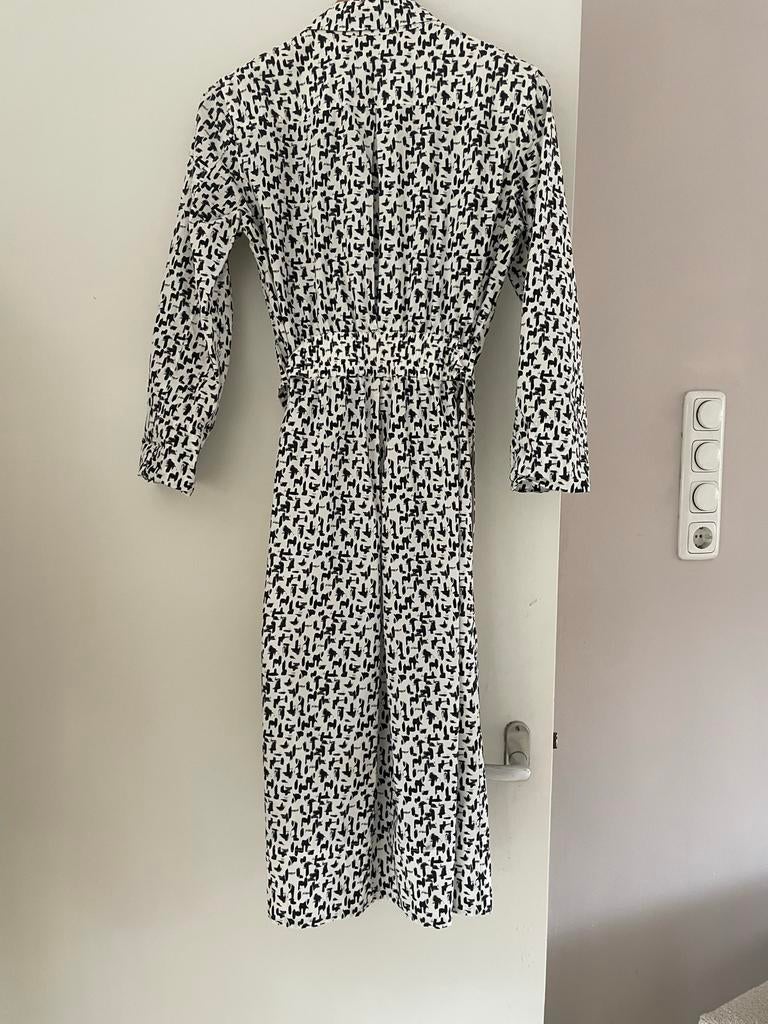 Vanilia blouse jurk met taille, Maat 38/40 (M), Zwart, Ophalen of Verzenden, Zo goed als nieuw