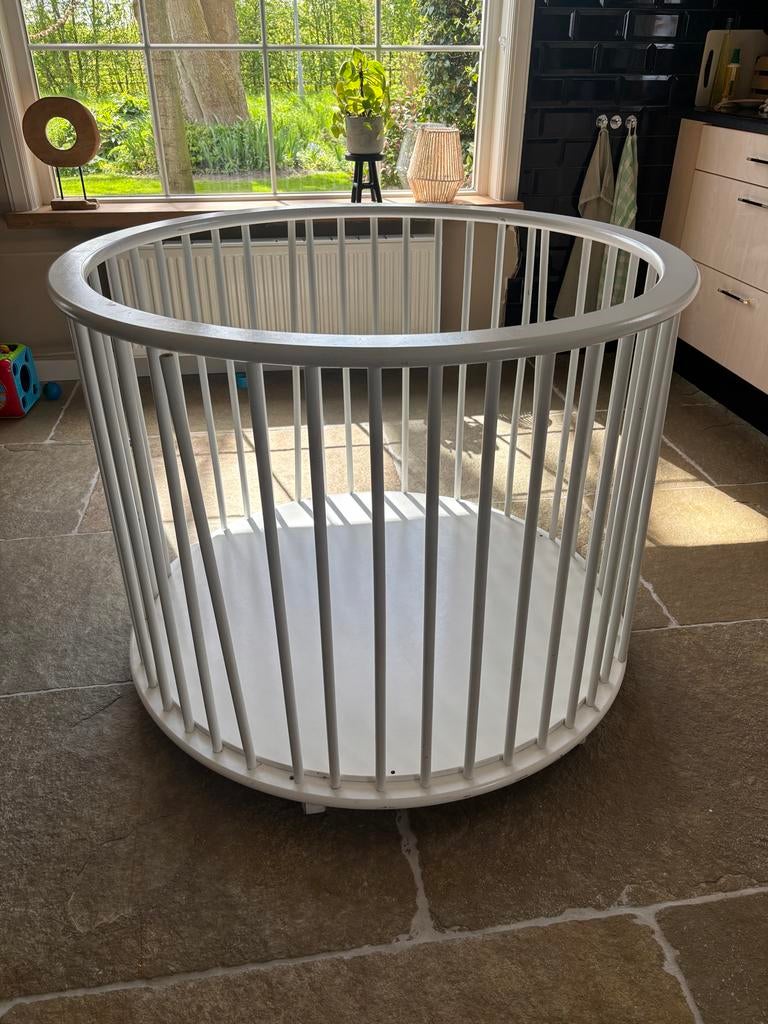 Bopita box rond wit, Kinderen en Baby's, Boxen, Ophalen, Gebruikt, Rond, Boxkleed