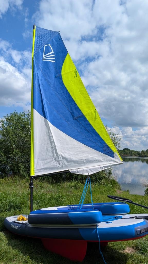 Decathlon Tribord Dinghy 5S Opblaasbare Zeilboot draagbaar, Minder dan 15 m², Overige typen, Zo goed als nieuw, Ophalen