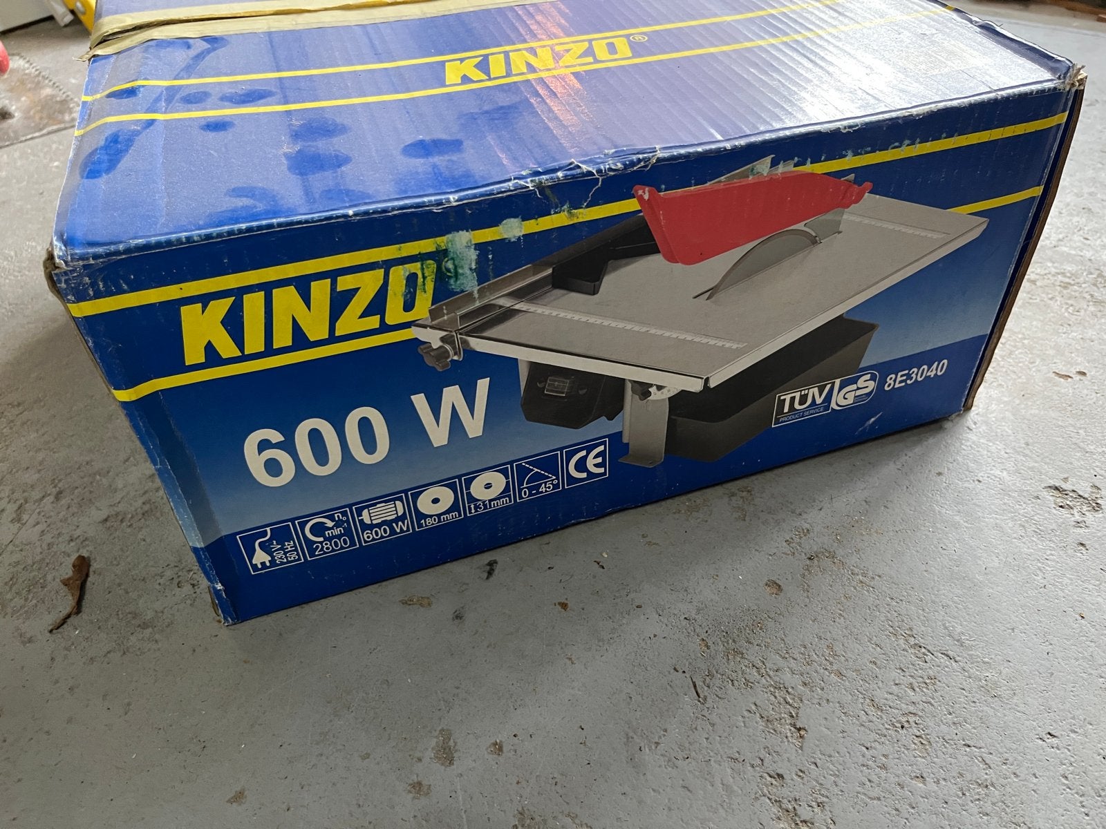 Kinzo Tegelzaag 600W - Gebruikt maar functioneel, Ophalen, Gebruikt, Overige typen, 600 tot 1200 watt