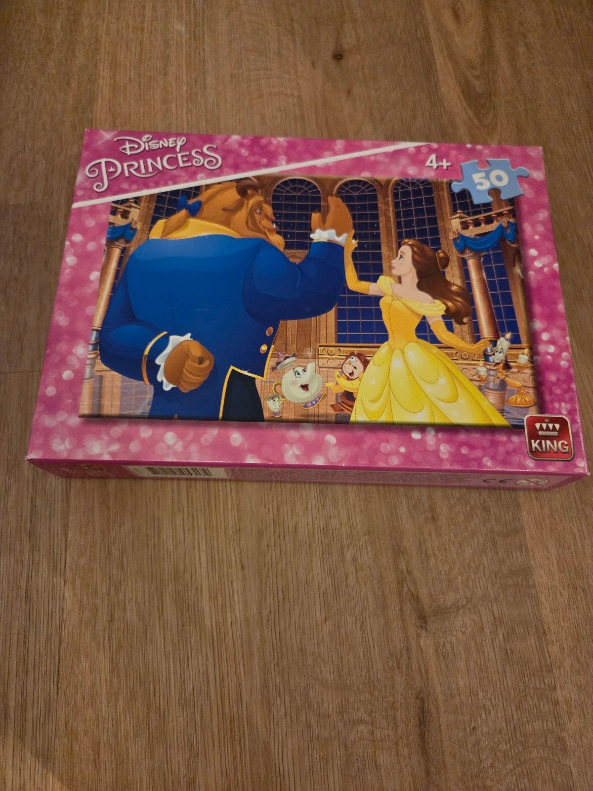 Disney Princess Belle en het Beest puzzel 50 stukjes, Ophalen, 10 tot 50 stukjes, Gebruikt, 4 tot 6 jaar