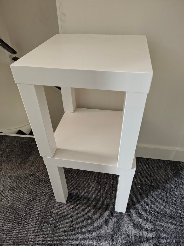 2x IKEA Lack tafeltje 35cm, Huis en Inrichting, Tafels | Bijzettafels, Ophalen, Minder dan 55 cm, Gebruikt, Vierkant
