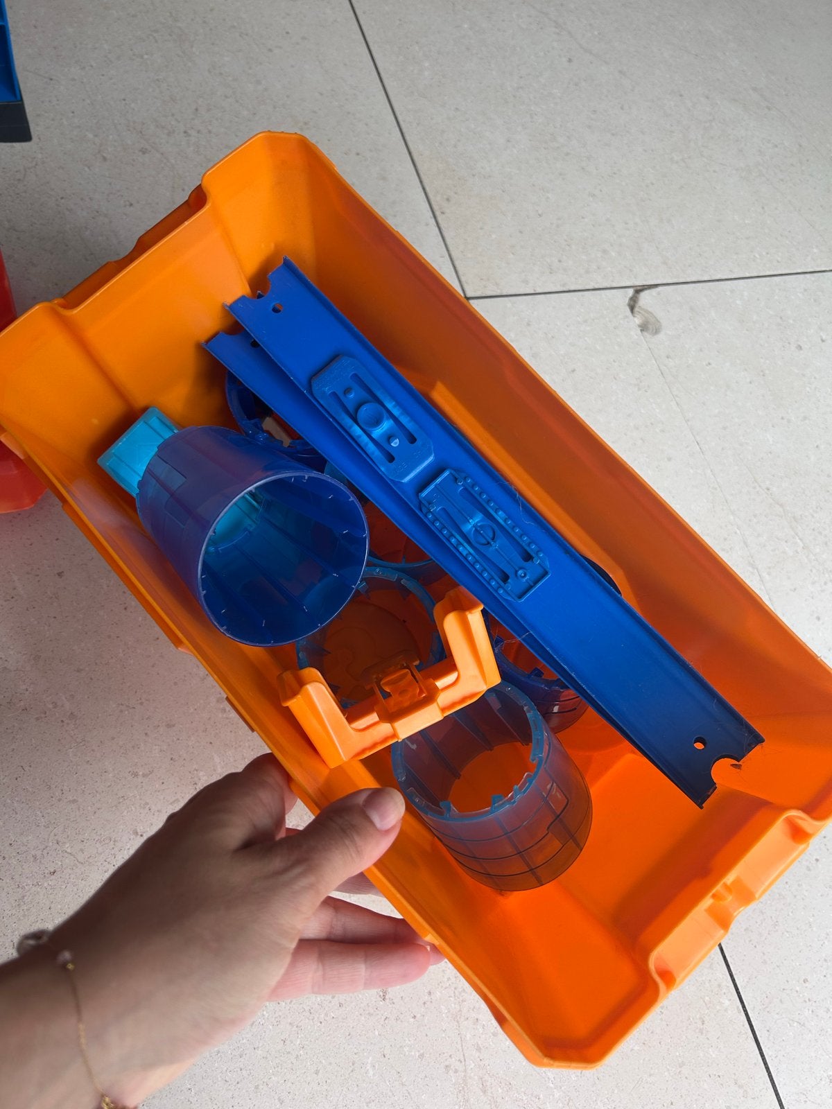 Hot Wheels Track Builder Barrel Box Racebaan, Ophalen, Hot Wheels, Racebaan, Gebruikt