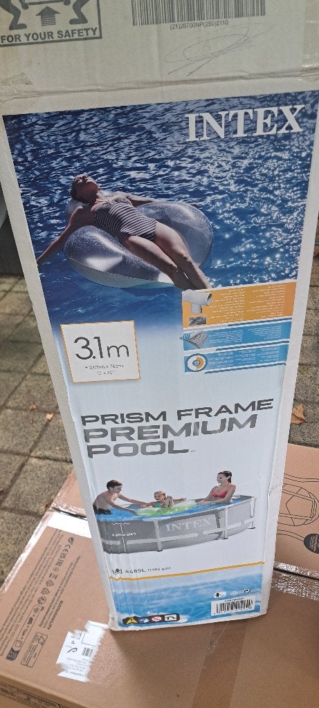 Intex prism frame premium pool 3,1m, Ophalen, Gebruikt, Minder dan 80 cm, Rond