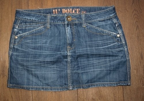 Il'Dolce Korte Spijkerrok (42), Blauw, Maat 42/44 (L), Ophalen of Verzenden, Gedragen