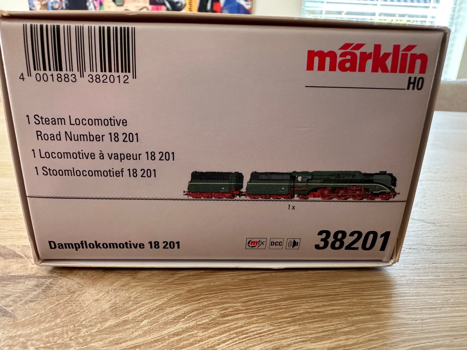 Marklin 38201 BR 18 201 - De Groene Stoomlegende! MFX Sound, Wisselstroom, Locomotief, -, -