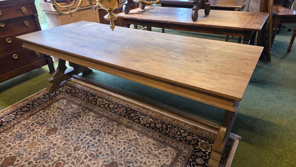Antieke Eiken Franse Kloostertafel - Geleefd Uiterlijk, Antiek en Kunst, Ophalen