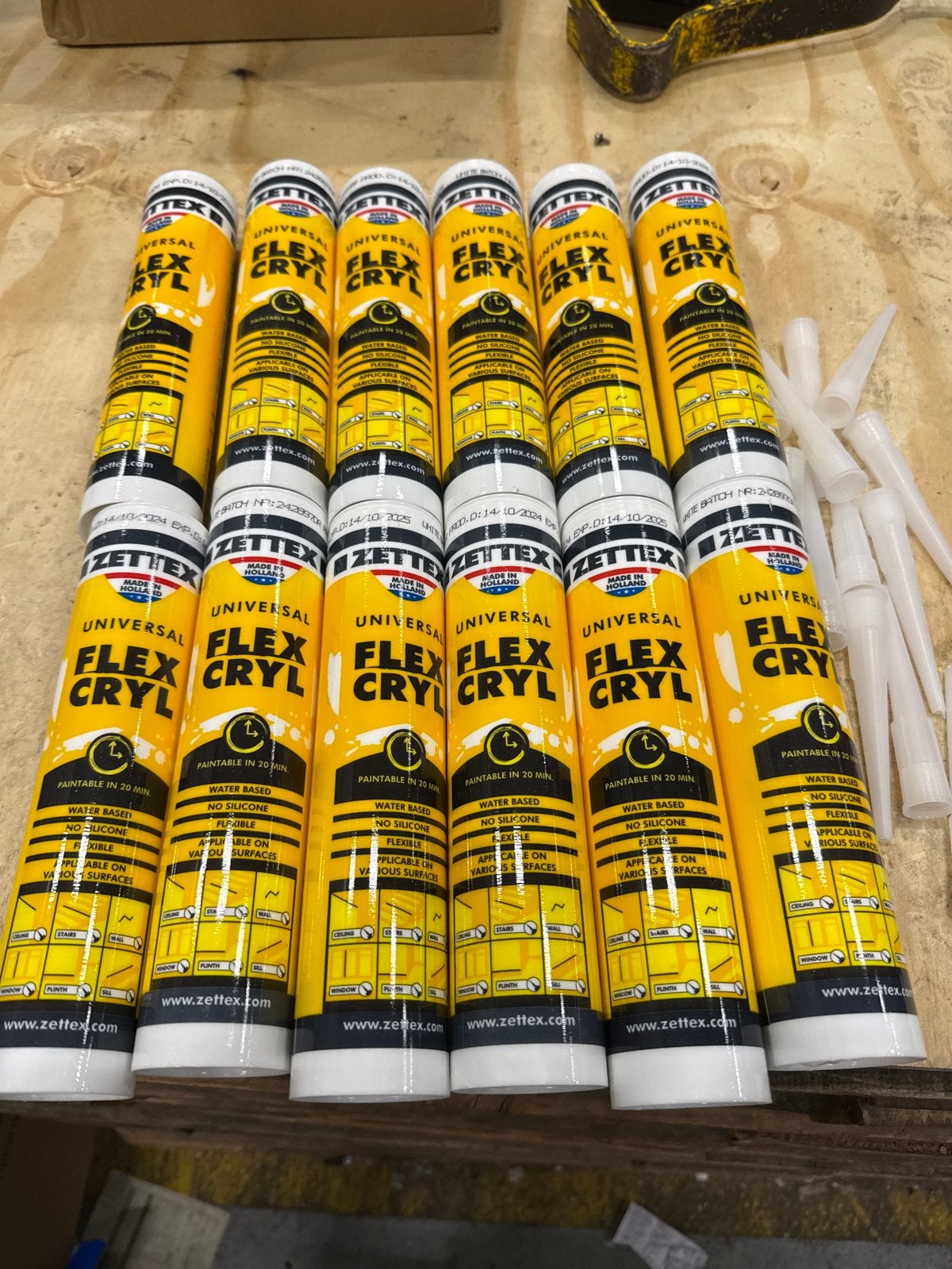 Zettex Flex Cryl Universele Acrylaatkit - Waterbasis, Ophalen of Verzenden, Nieuw