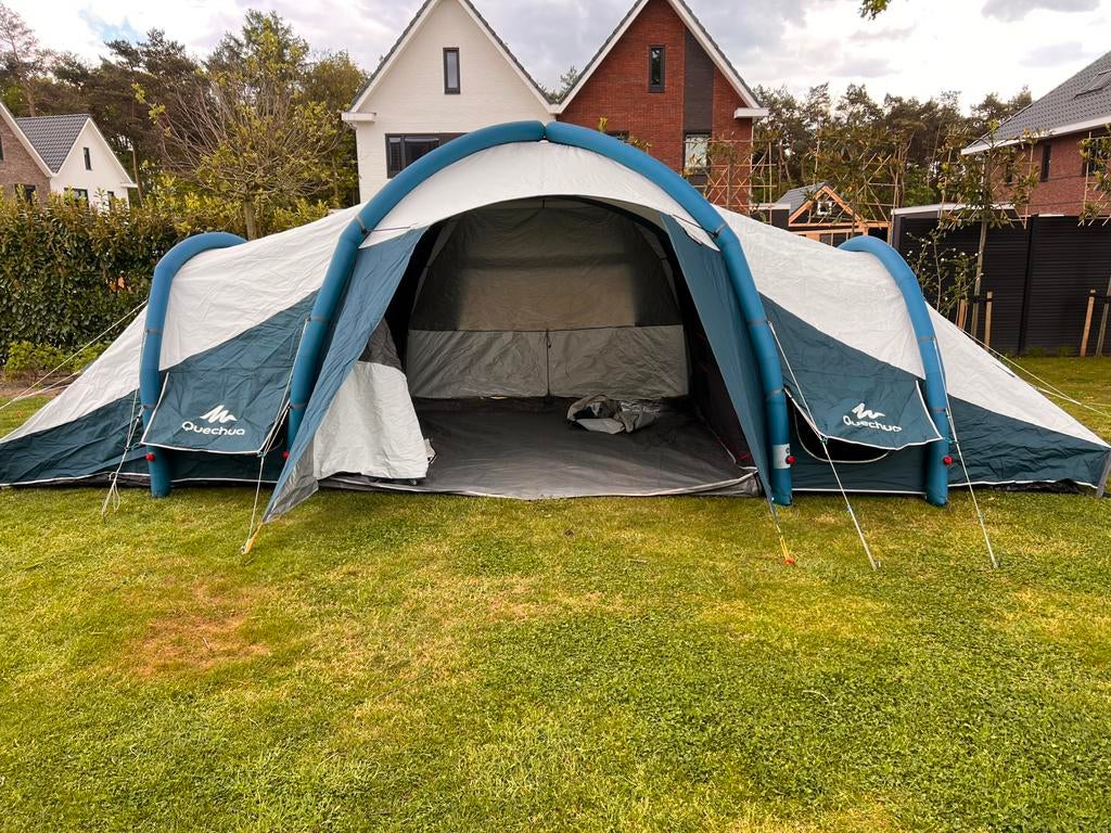 Quechua air seconds tent 8 personen bieden, Caravans en Kamperen, Tenten, Ophalen, Gebruikt, Meer dan 6