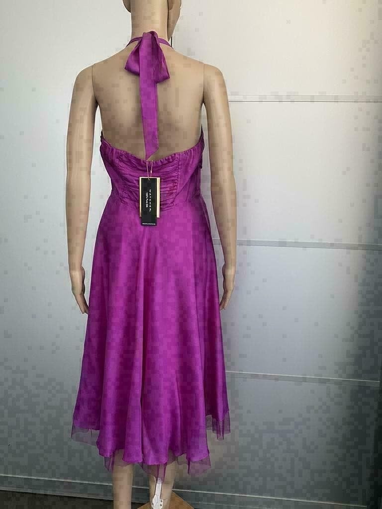 E1127 Nieuw: Watcher Diva maat 38=M zijden lange jurk feest, Kleding | Dames, Maat 38/40 (M), Nieuw, Ophalen of Verzenden, Roze