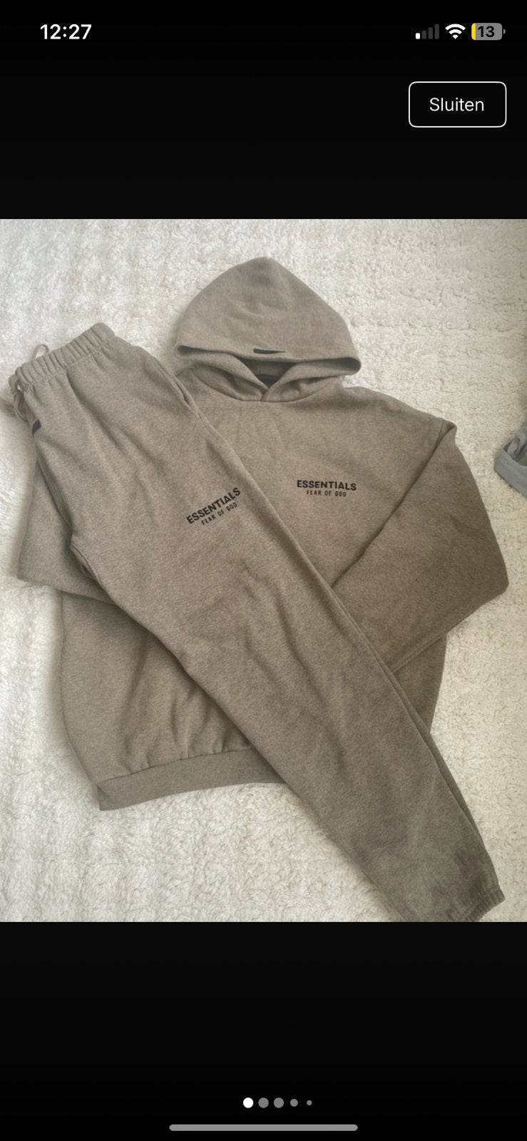 Essentials trainingspak, Kleding | Dames, Ophalen, Gedragen, Maat 38/40 (M), Bruin