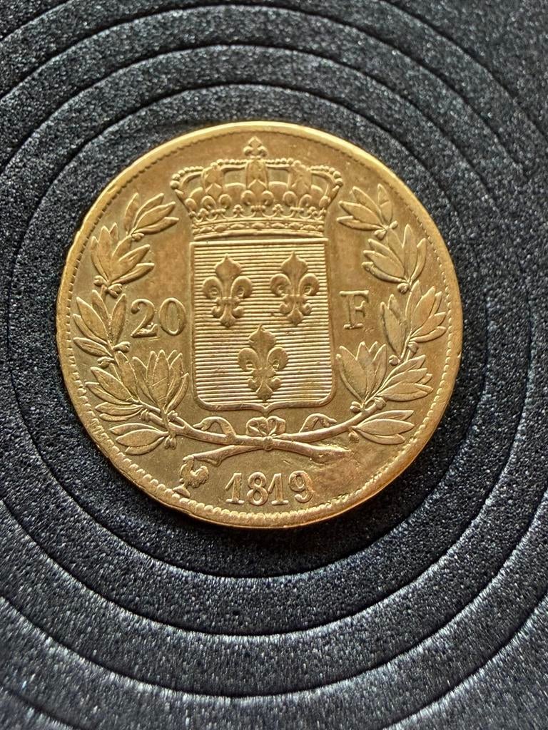 20 Franc 1819, Ophalen of Verzenden, Frankrijk, Losse munt, Goud
