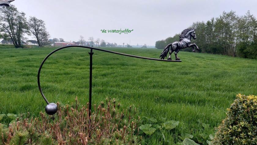 003 Balance Paard RVS., Ophalen, Nieuw, Overige materialen, Dierenbeeld
