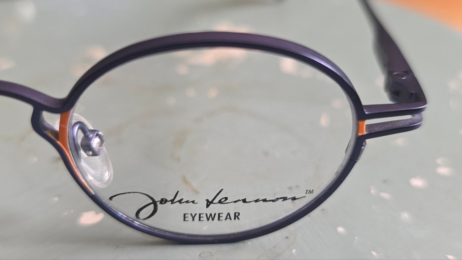 Brilmontuur nieuw John Lennon Eyewear JO214 bril met leren e, Overige merken, Overige kleuren, Nieuw, Ophalen of Verzenden