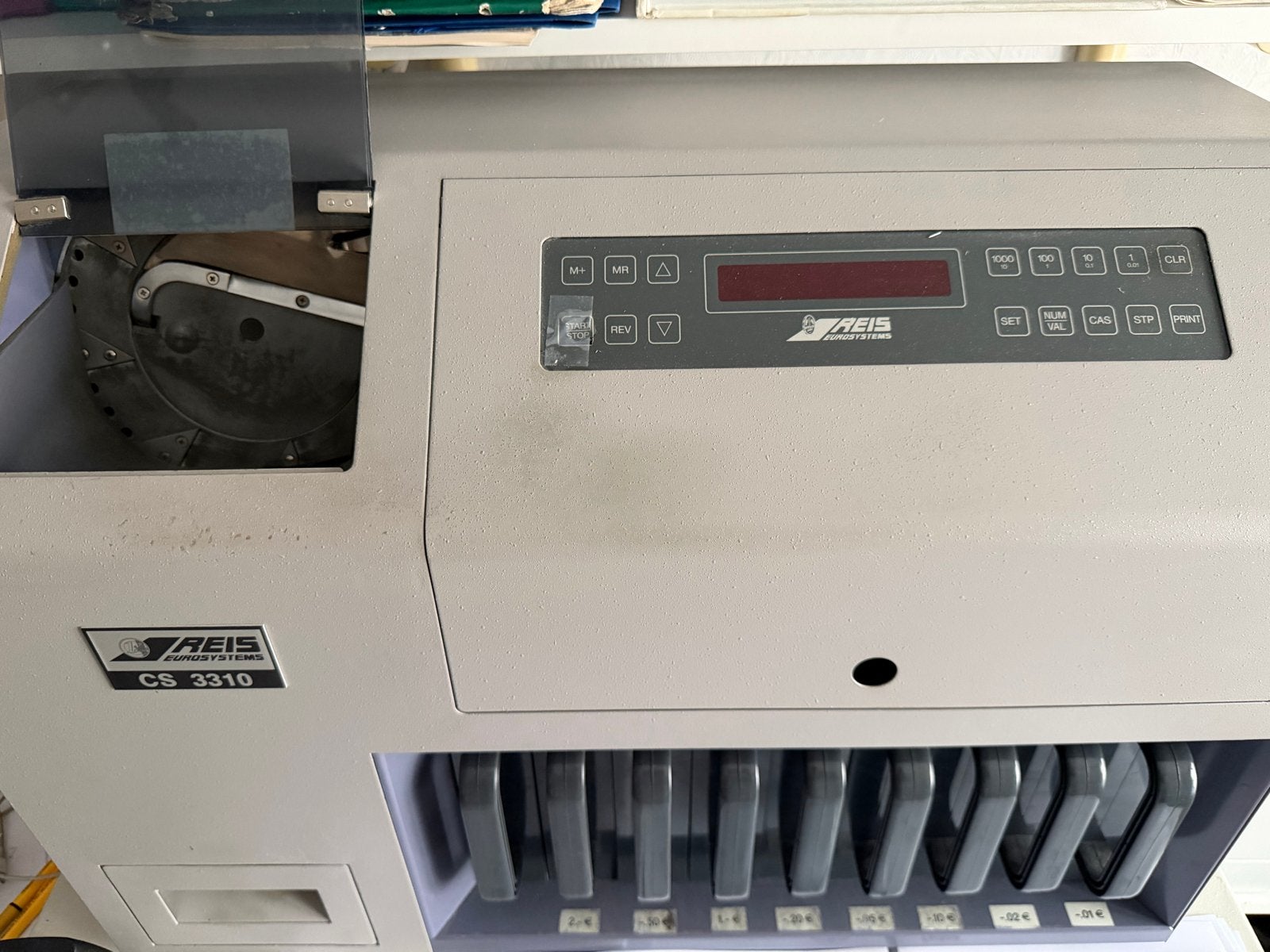 REIS Eurosystems CS 3310 Euromunten Geldtelmachine, Ophalen of Verzenden