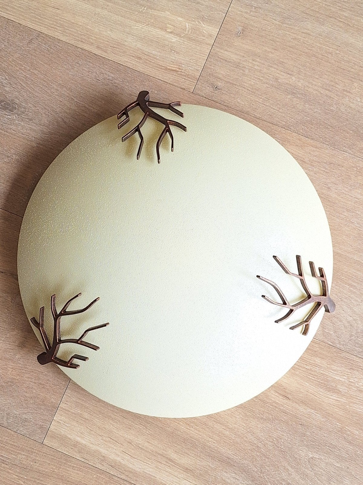 Plafondlamp 30 cm met takjes design, Huis en Inrichting, Lampen | Plafondlampen, Ophalen of Verzenden, Gebruikt, Glas, Natuurlijk, Modern