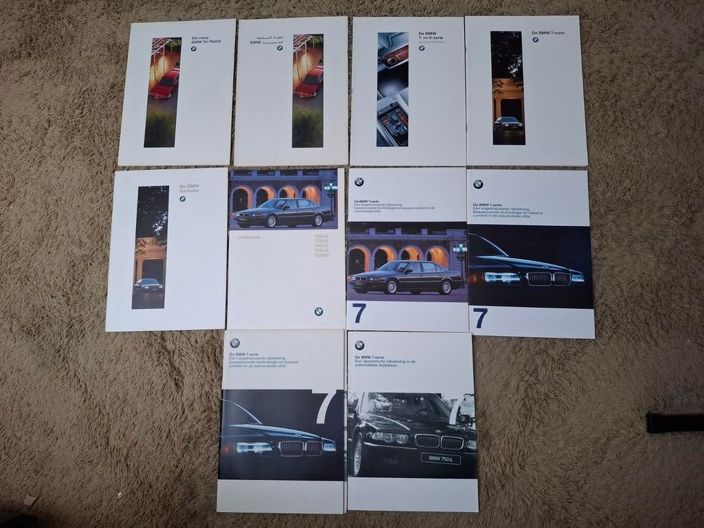 Lot autofolders BMW 7 serie (E38), Boeken, Verzenden, Zo goed als nieuw, BMW