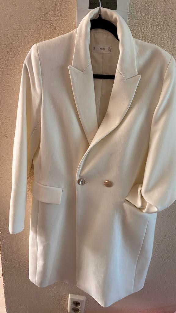 Mooie jas van mango maat xl, Wit, Maat 46/48 (XL) of groter, Nieuw, Ophalen of Verzenden