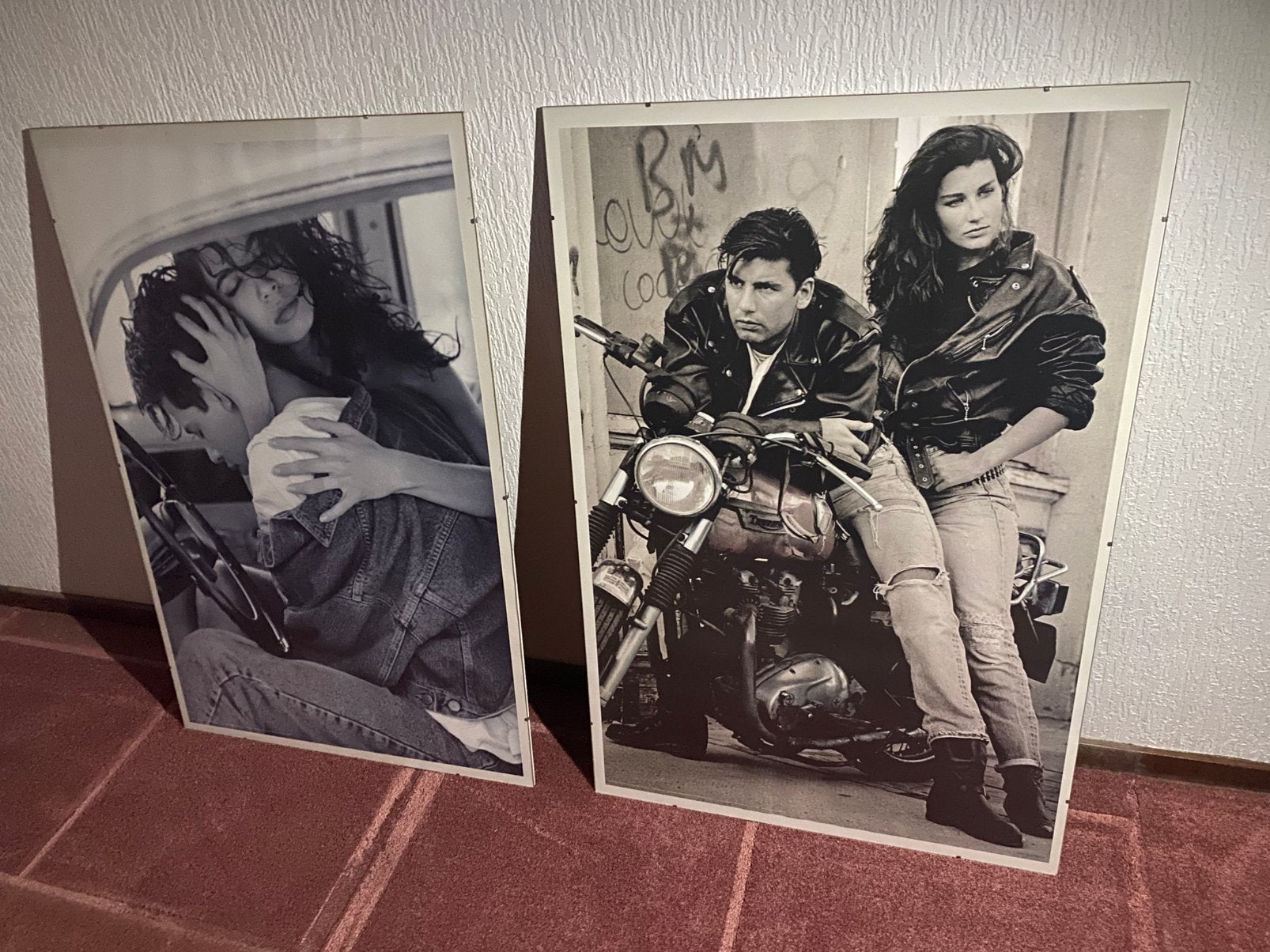Twee grote ingelijste posters, Huis en Inrichting, Ophalen, Zo goed als nieuw, Schilderij