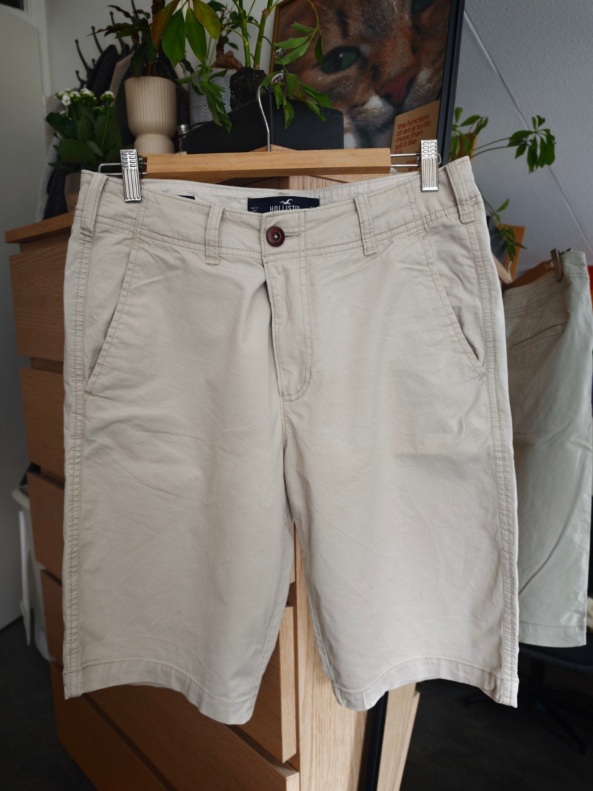Hollister Beige Short - W31, Kleding | Heren, Beige, Overige maten, Ophalen of Verzenden, Zo goed als nieuw