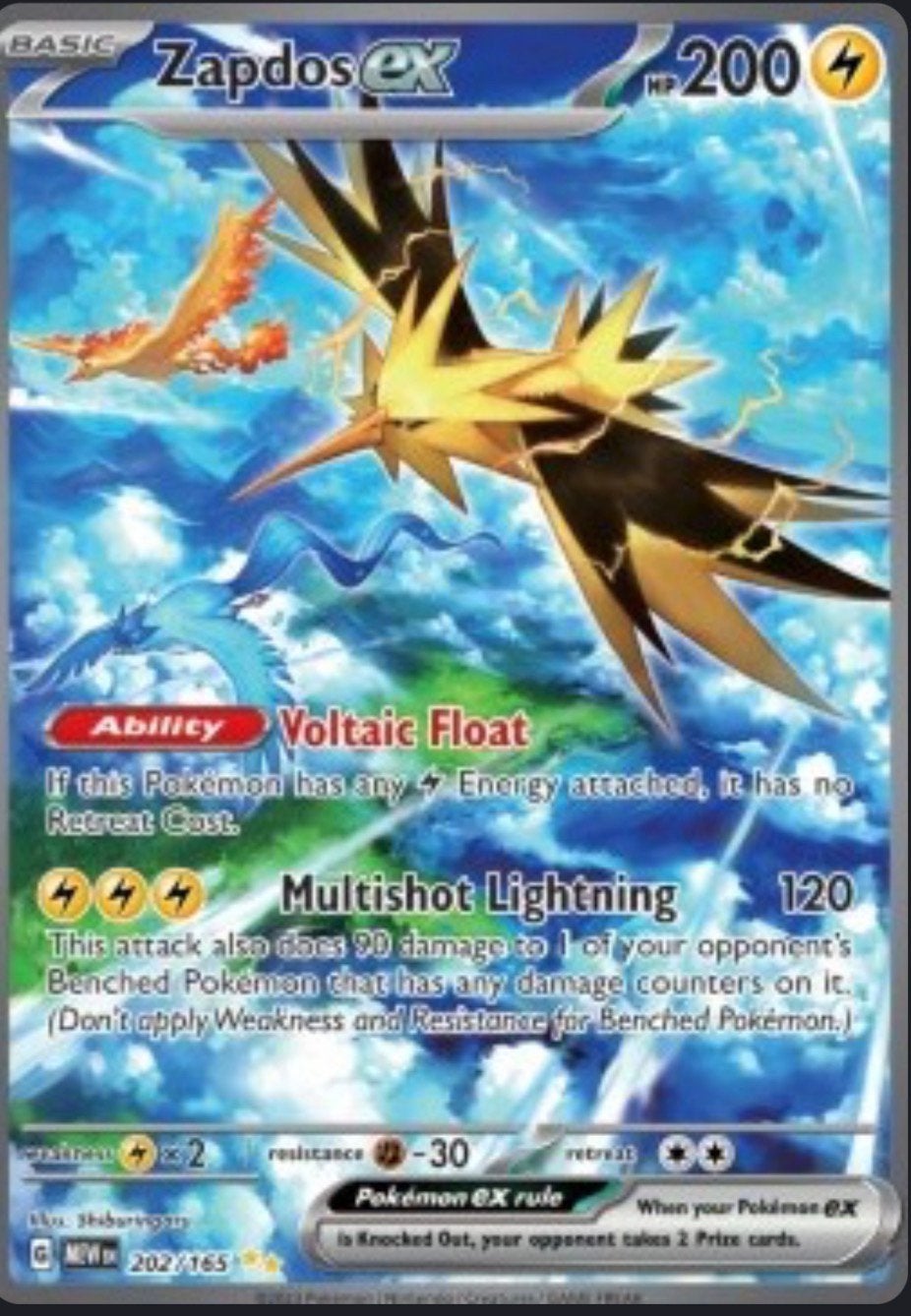 Zapdos ex (MEW 202) (151) ENG, Ophalen, Zo goed als nieuw
