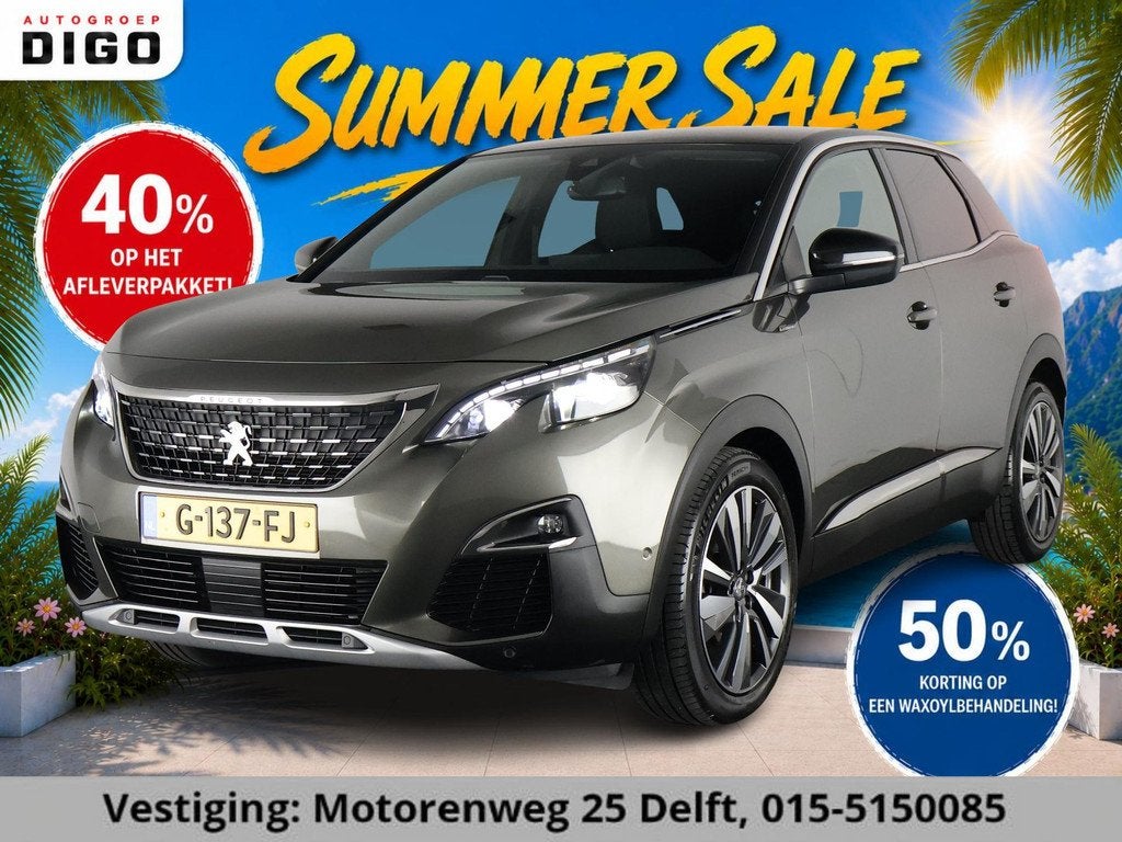 Peugeot 3008 1.6 GT-LINE 180 PK AUTOMAAT GARANTIE 9-2029* TR, Auto's, Gebruikt, 4 cilinders, 181 pk, 1600 cc