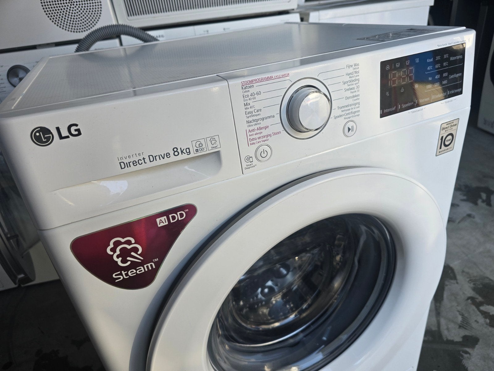 Prachtige LG Directdrive wasmachine! 8KG! Garantie! Witgood✅, 1200 tot 1600 toeren, LG, 8 tot 10 kg, Refurbished
