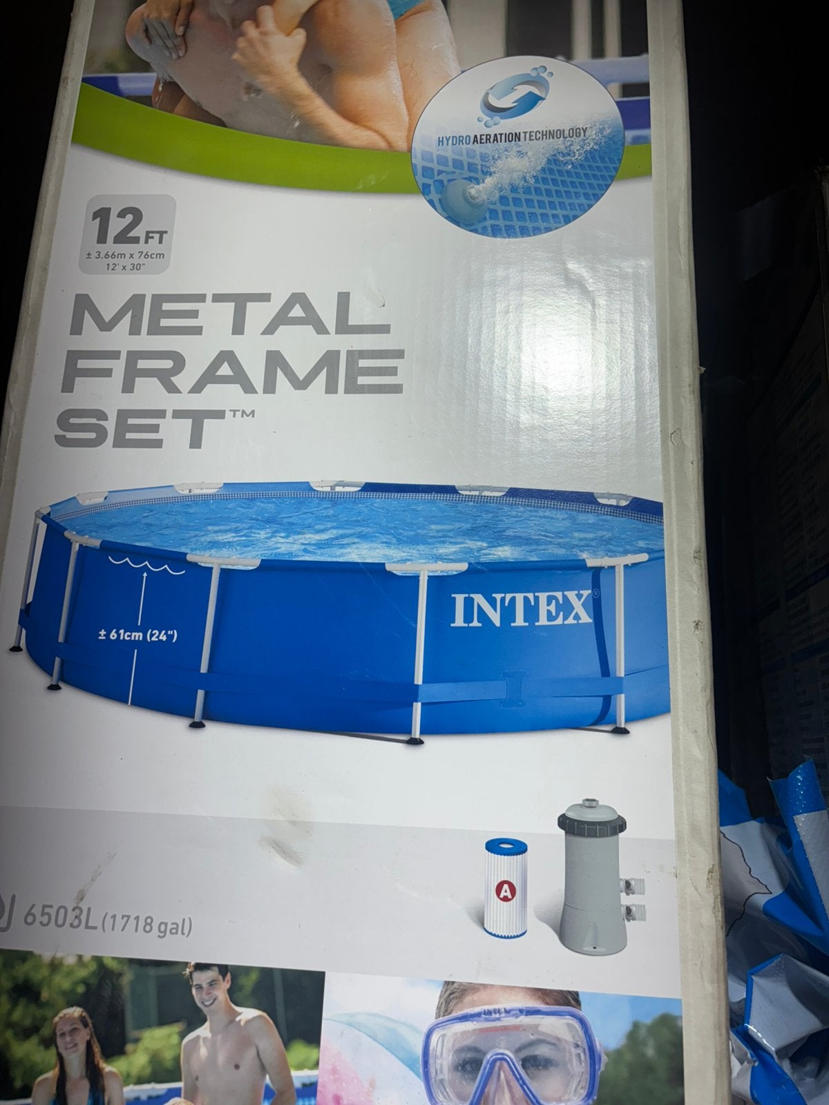 Intex zand filter pomp /solar mat. En zwembad, Ophalen, Minder dan 80 cm, Opzetzwembad, Rechthoekig