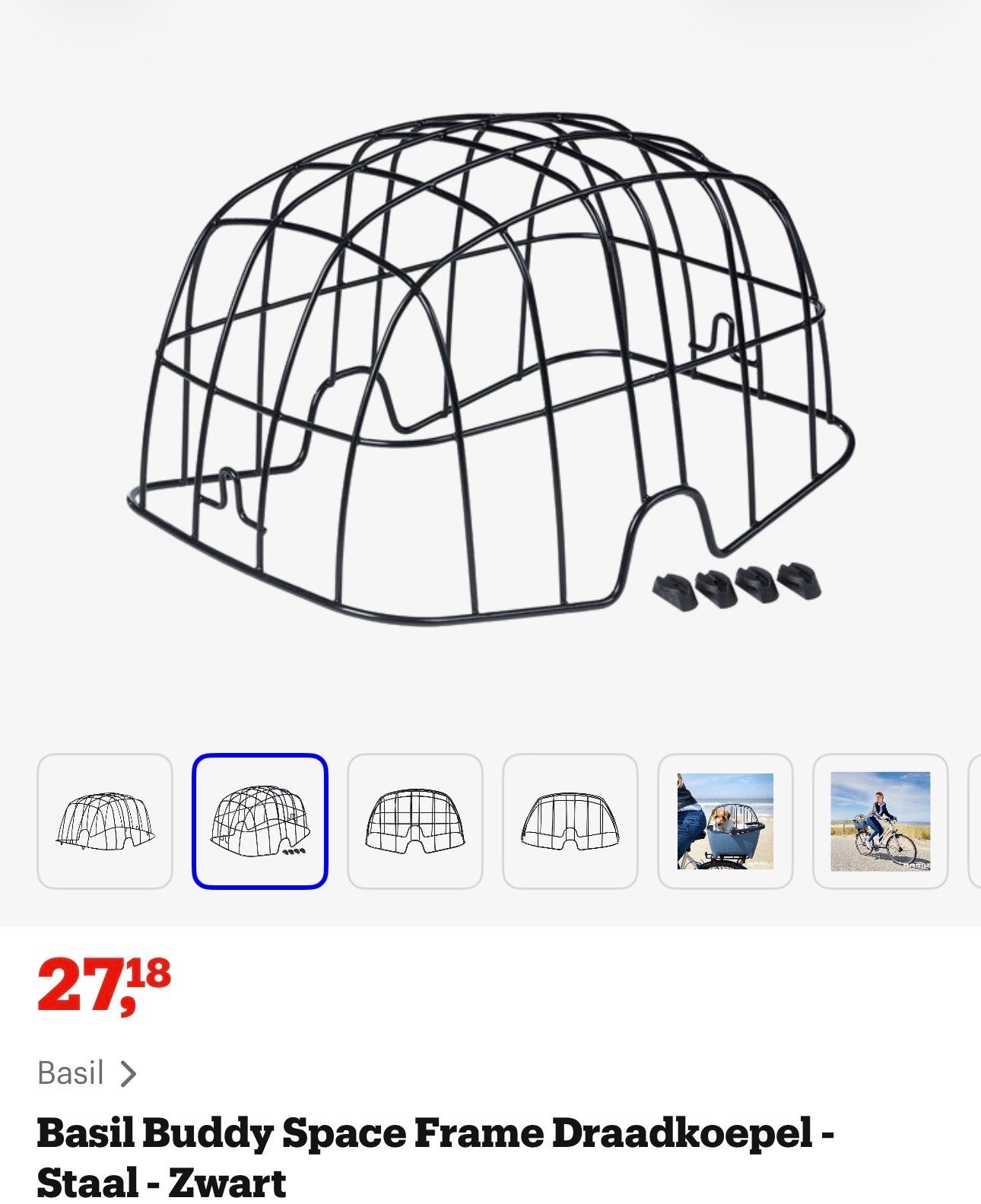 Basil Buddy Space Frame Draadkoepel - Zwart, Ophalen, Nieuw