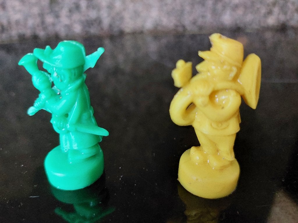 2x potlood poppetje muzikanten, Ophalen