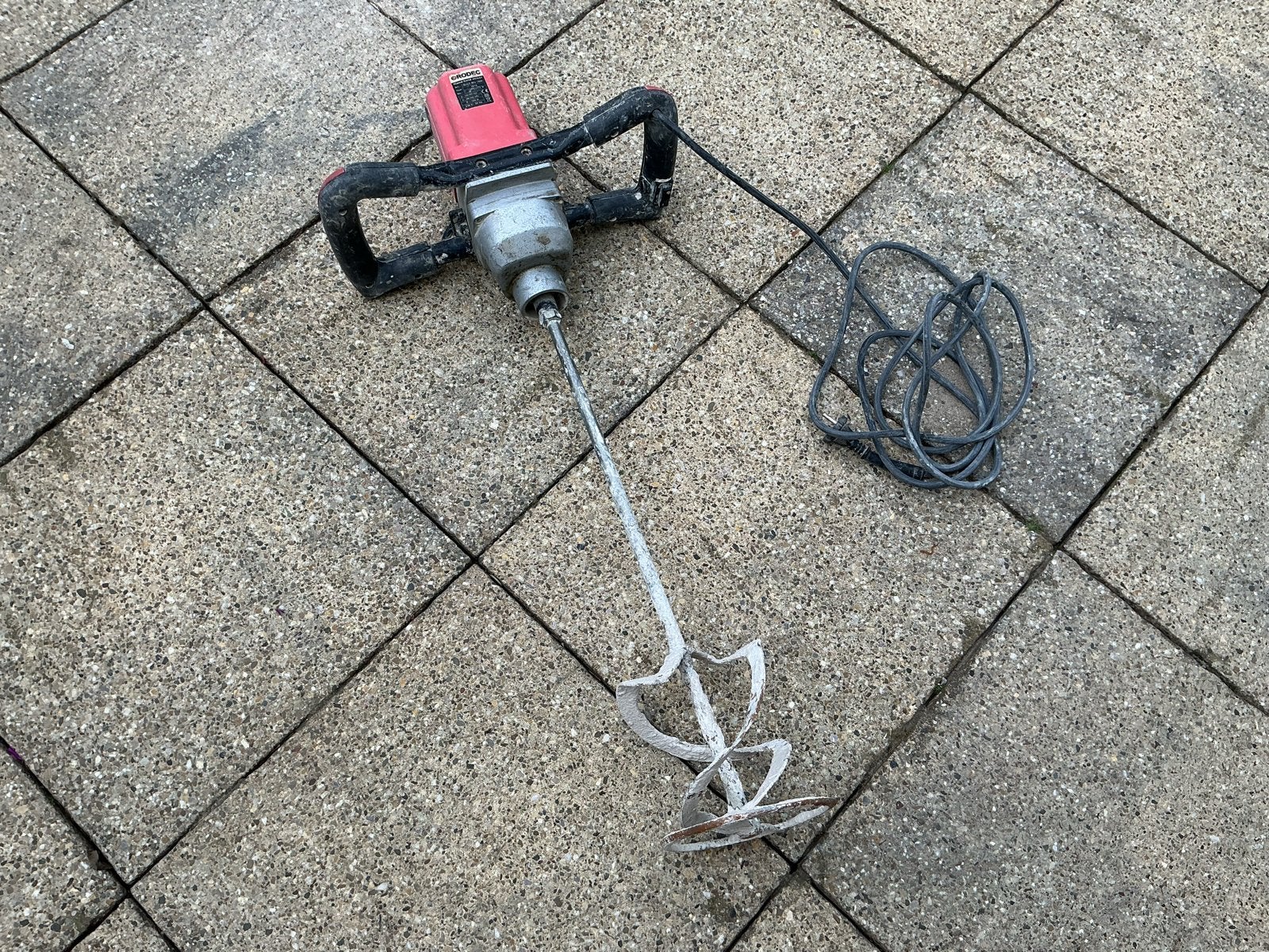 Betonmixer Rodec elektrisch 1800W, Ophalen, Gebruikt