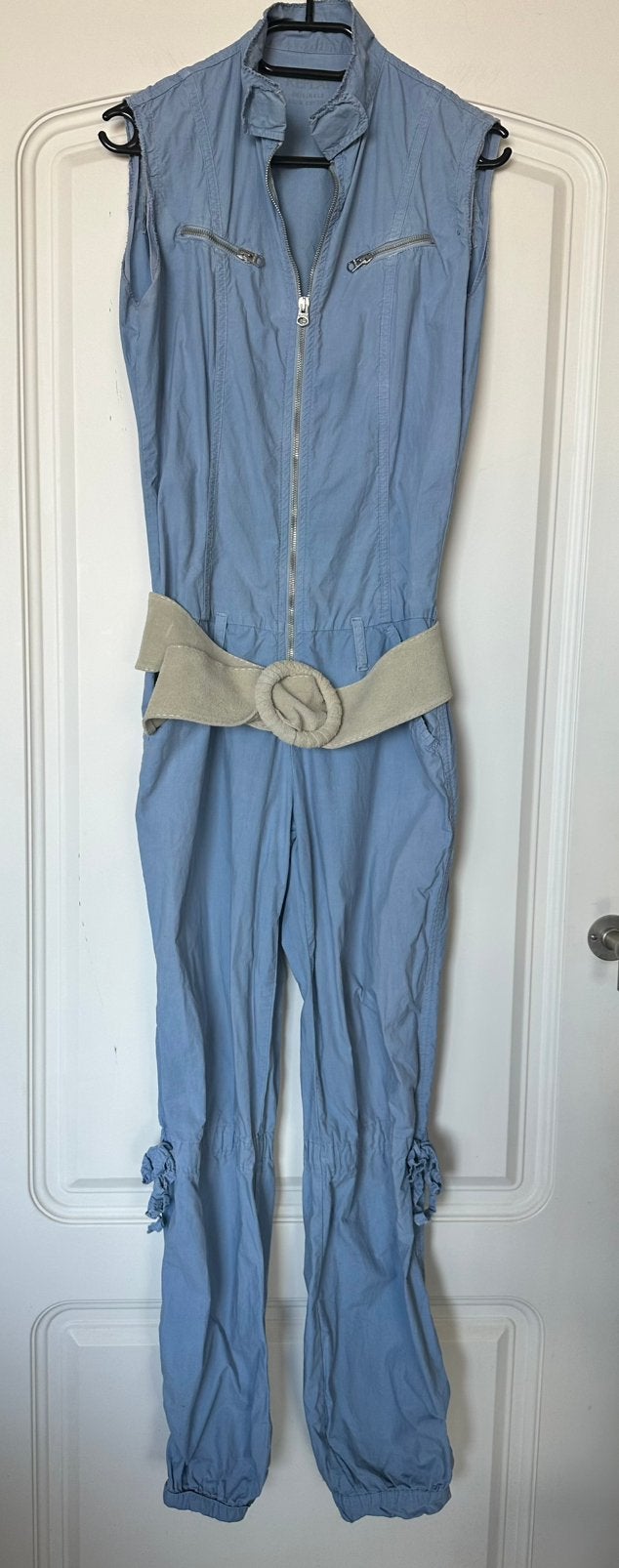 Replay , zomer jumpsuit , maat S + suede riem, Kleding | Dames, Ophalen of Verzenden, Zo goed als nieuw, Maat 36 (S), Blauw