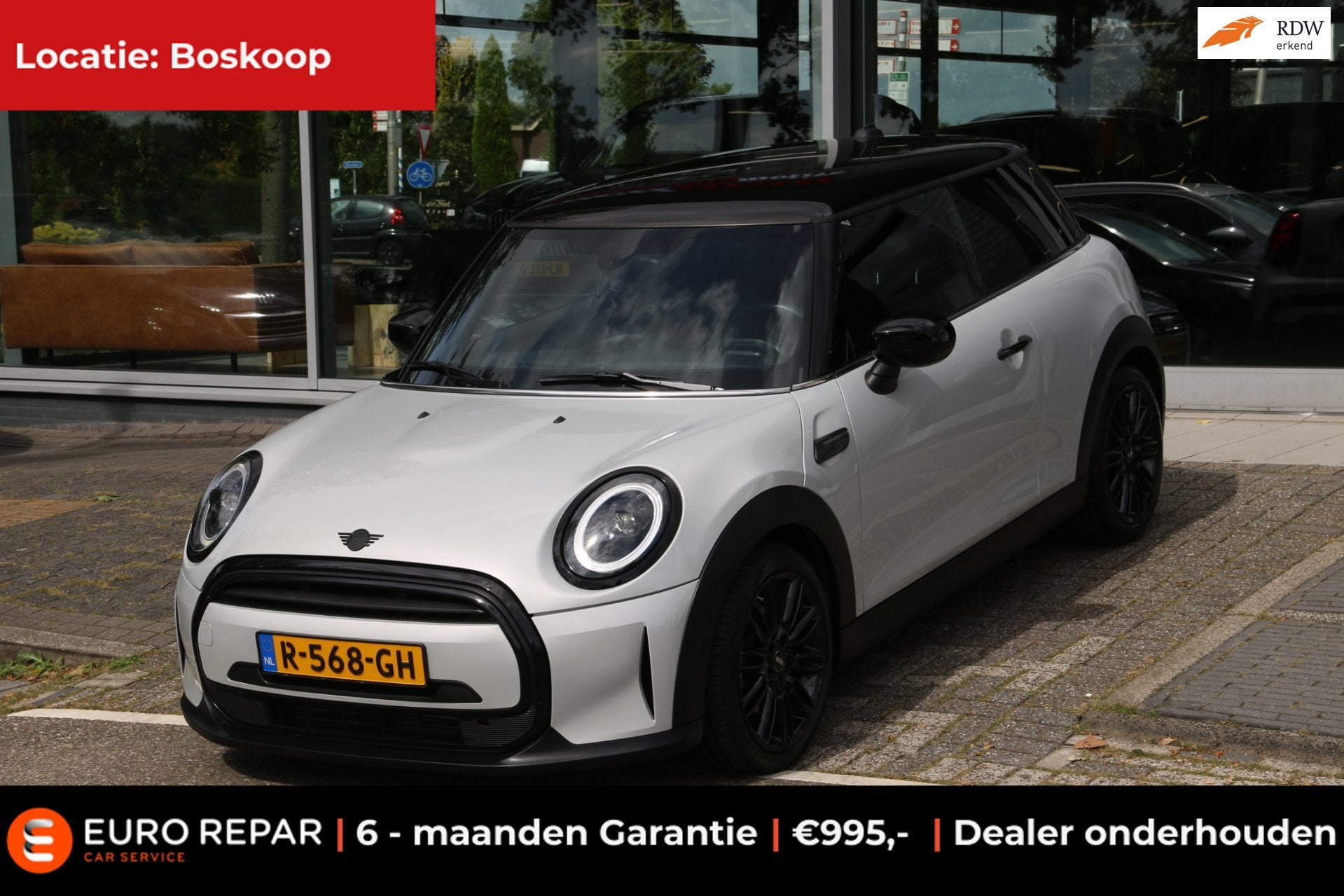 Mini 3-Deurs 1.5 Cooper Classic AUTOMAAT NL-AUTO NAP!, 136 pk, Euro 6, 4 stoelen, Wit