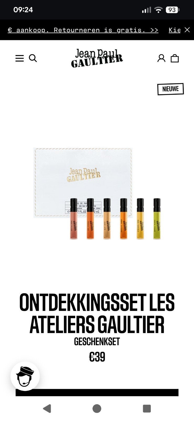 Jean Paul Gaultier Ontdekkingsset Les Ateliers Gaultier, Sieraden, Tassen en Uiterlijk, Uiterlijk | Parfum, Ophalen of Verzenden