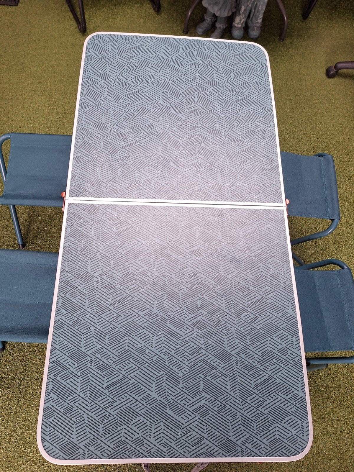 Campingtafel met 4krukjes - Opvouwbaar en draagbaar, Ophalen, Gebruikt, Campingtafel