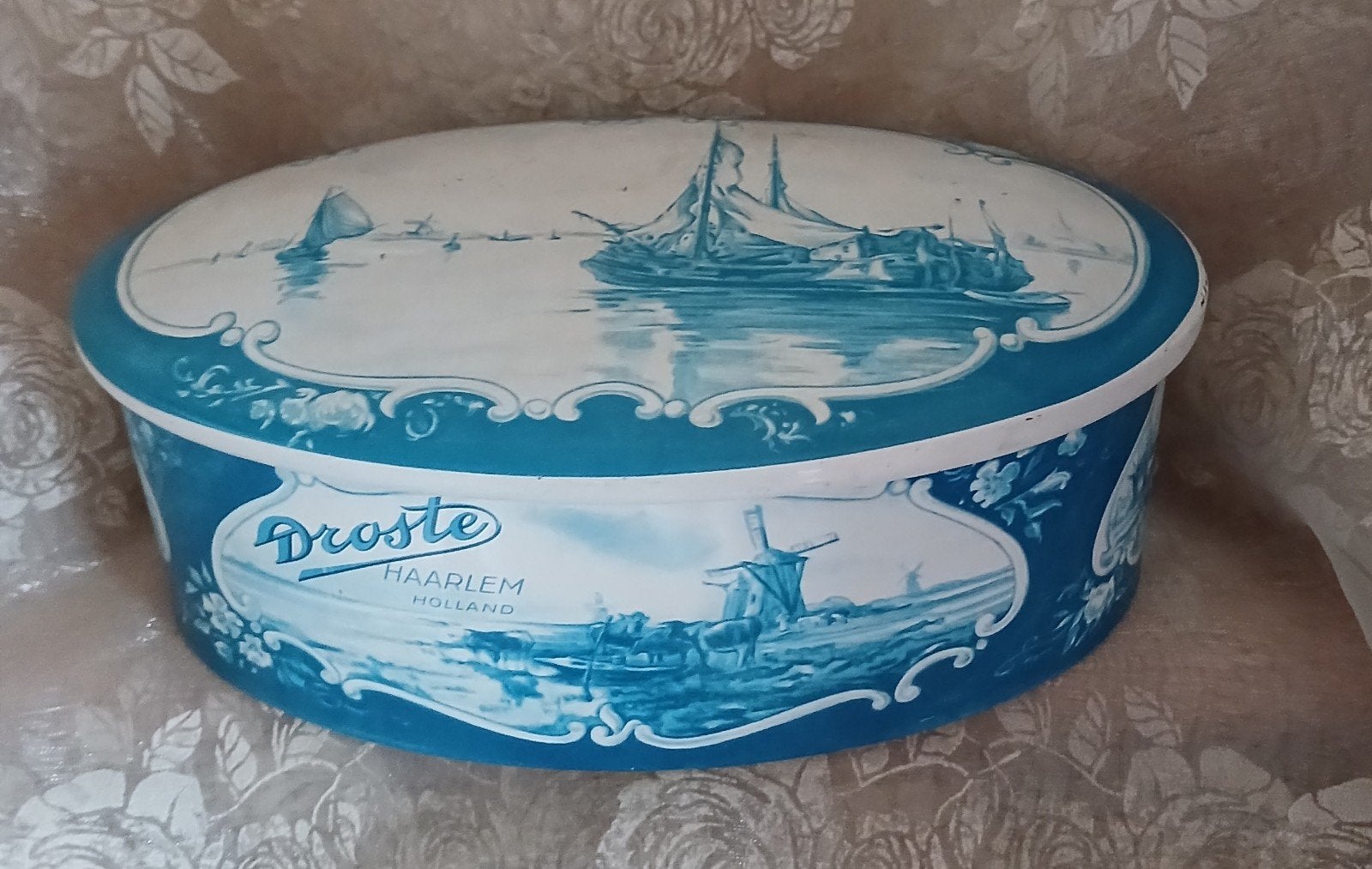 Droste blikje Ovaal, Verzamelen, Ophalen of Verzenden, Gebruikt, Overige, Droste