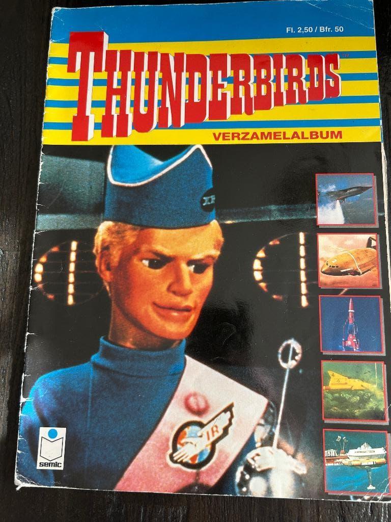 Thunderbirds stickeralbum met stickers, Verzenden, Gebruikt, Strip of Tekenfilm