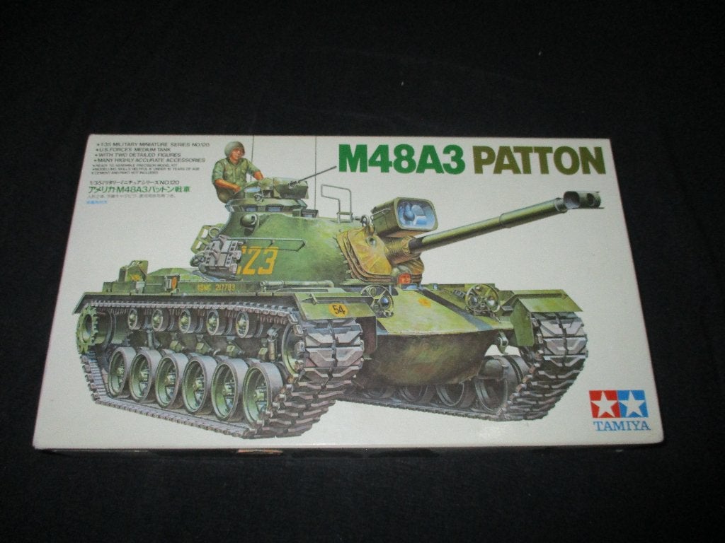 D-439,TAMIYA 1-35,NO,35120,US M48A3 Patton Tank, Overige merken, 1:32 tot 1:50, Overige typen, Nieuw