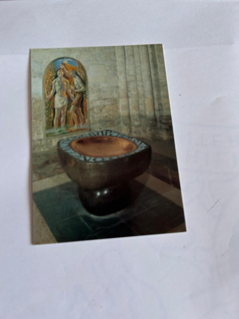 Chichester Cathedral the Font and Baptistry, Ophalen of Verzenden, 1980 tot heden, Ongelopen, Overige thema's
