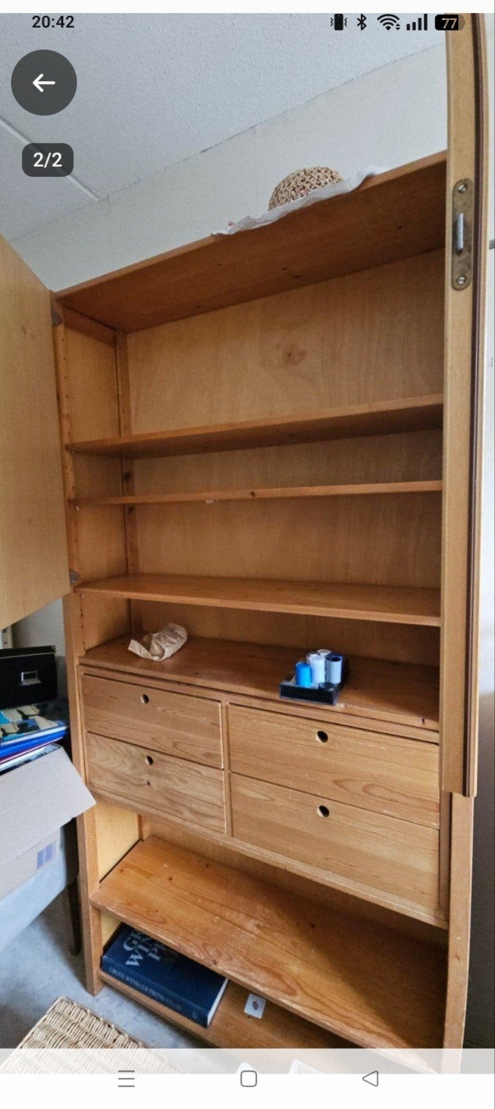 Lundia kast 104x210x30 cm - Ophalen in Deventer, Gebruikt, 100 tot 150 cm, 200 cm of meer, Met lade(s)