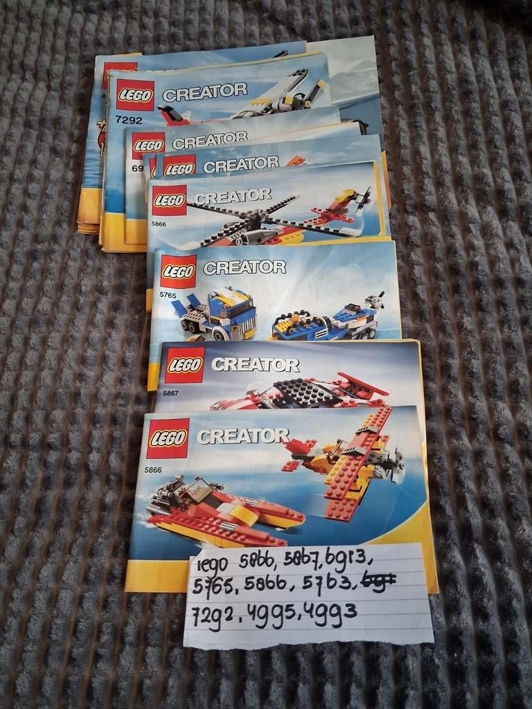 Lego creator boekjes nr s zie foto, Ophalen of Verzenden, Gebruikt