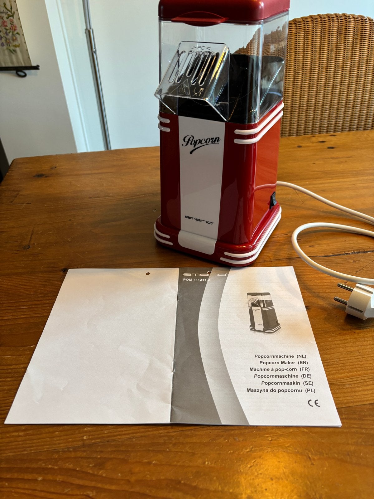 Emerio Popcornmachine POM-111241.2 - Nieuw, Witgoed en Apparatuur, Ophalen of Verzenden, Nieuw