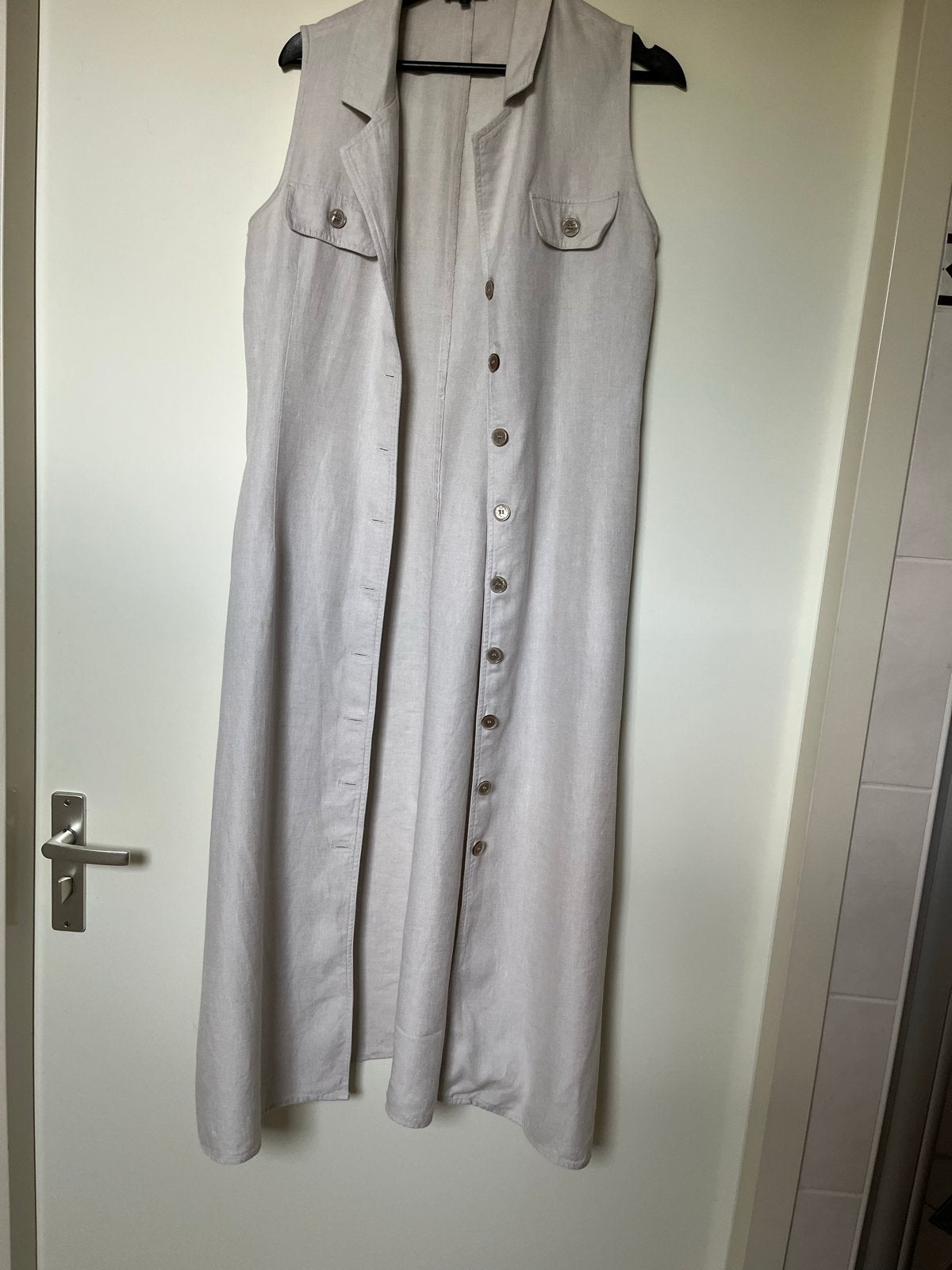 Purdey linnen jurk maat 40, Maat 38/40 (M), Beige, Ophalen of Verzenden, Zo goed als nieuw